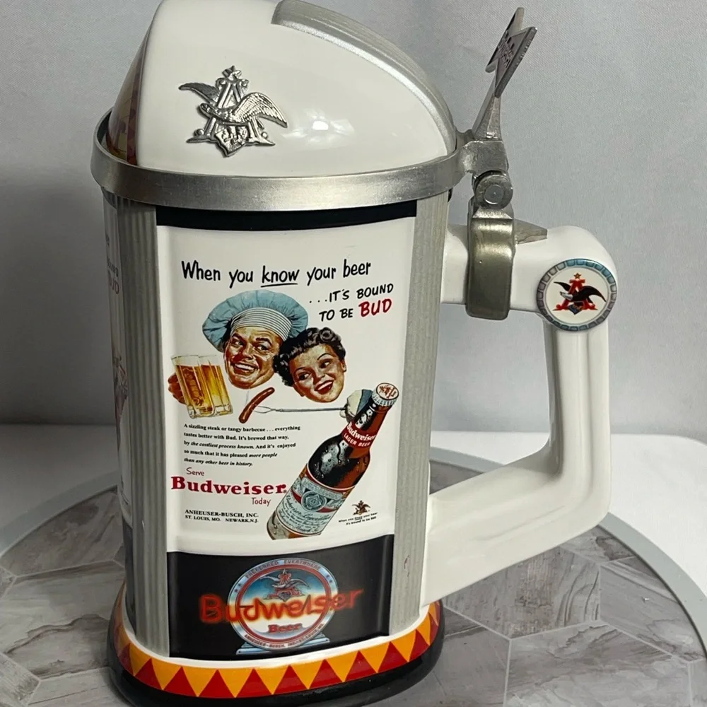 2006 Budweiser “Today” Membership Stein Anheuser-Busch Collectors Club 10” Tall